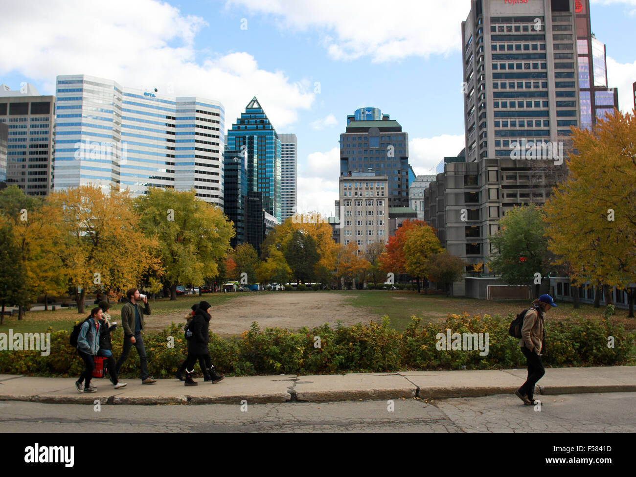 McGill University Campus in Montreal, Quebec. Stock Photo