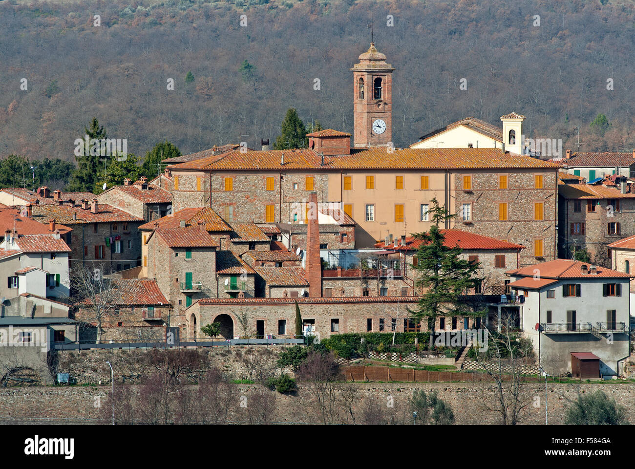 Piegaro, medieval village in Umbria, Italy Stock Photo