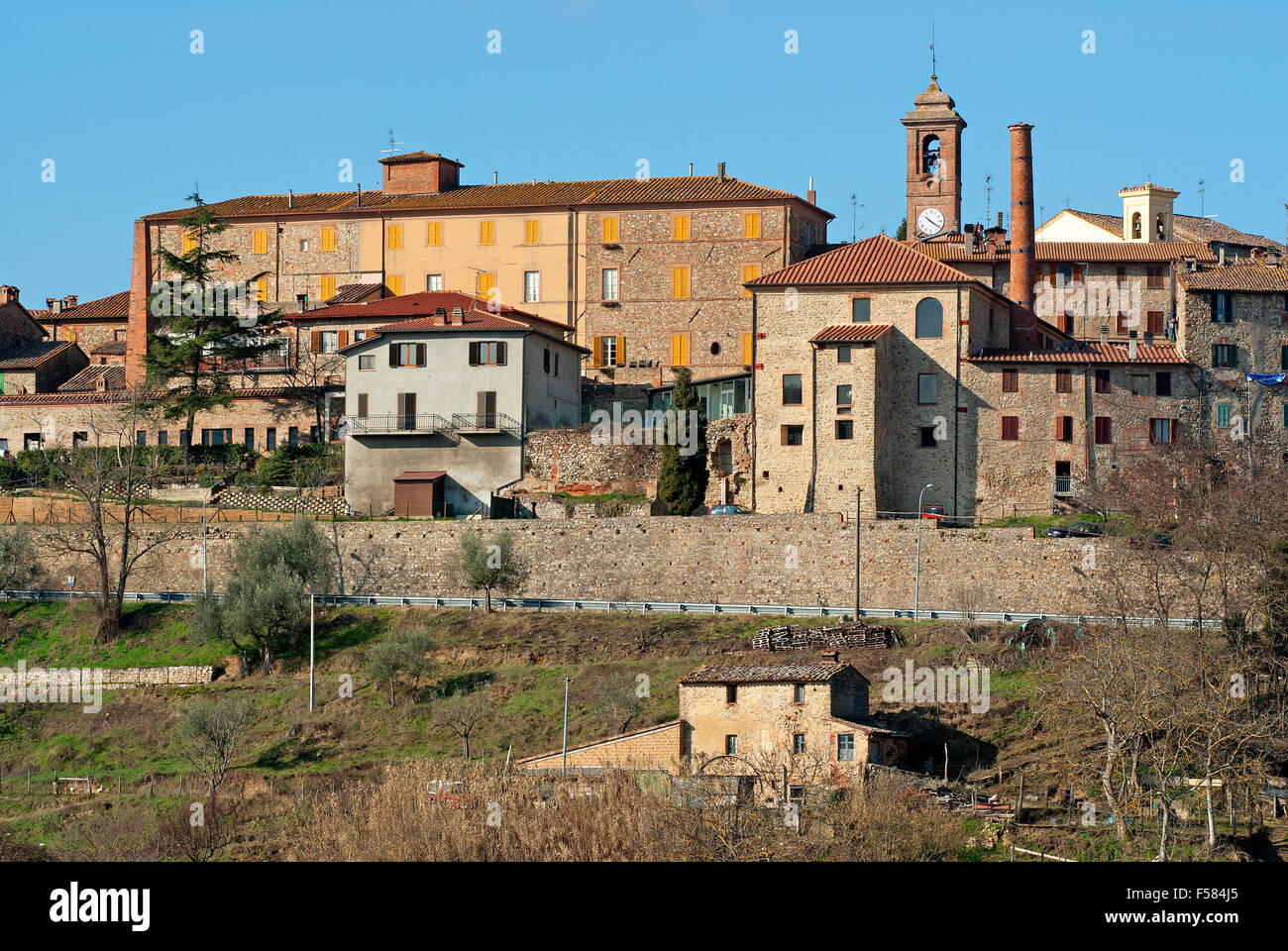 Piegaro, medieval village in Umbria, Italy Stock Photo