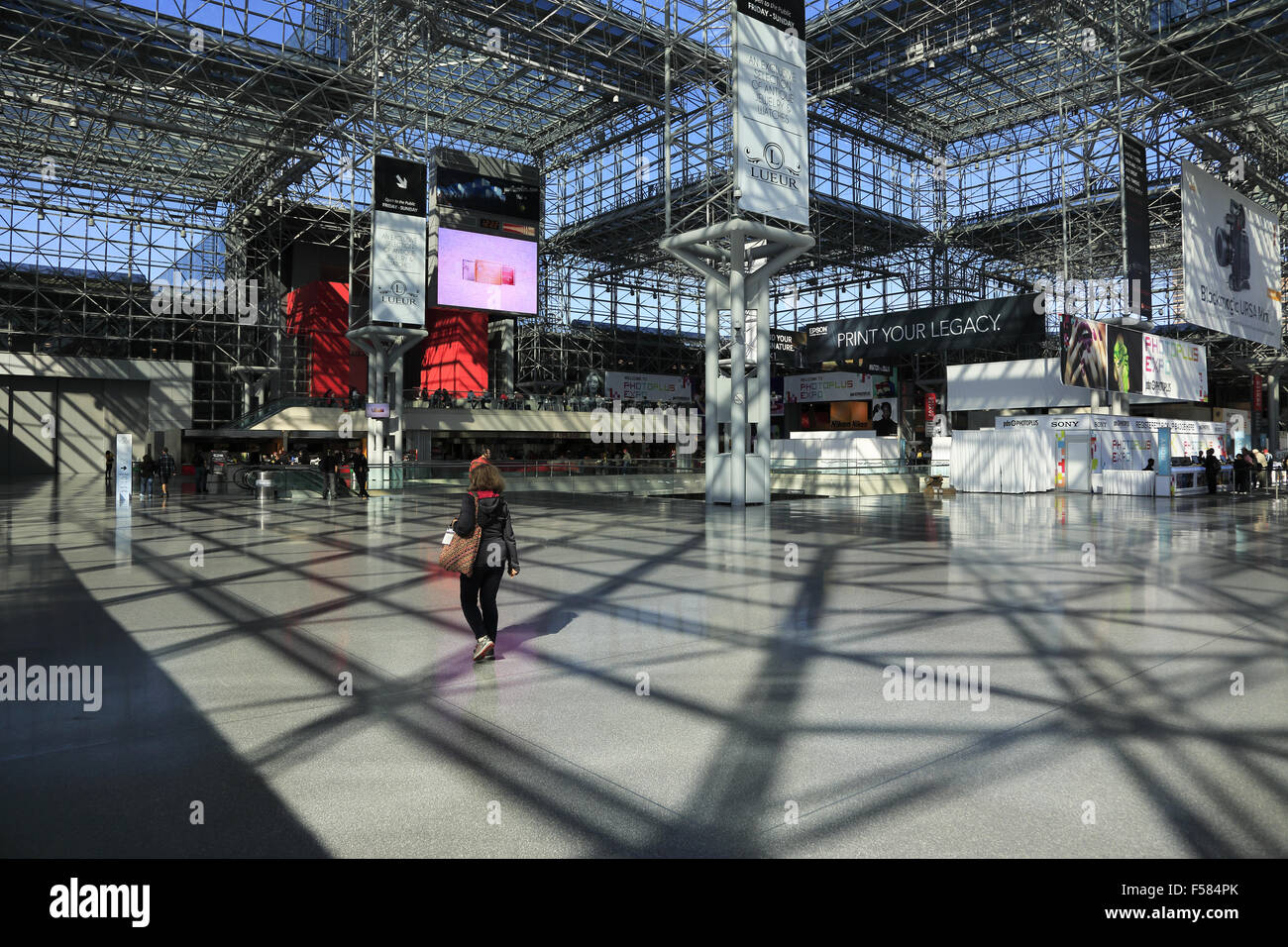 Interior view of Jacob K. Javits Convention Center aka Javits Center in