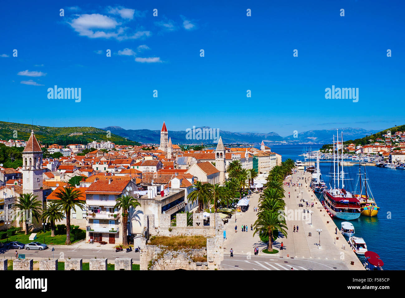 Croatia, Dalmatia, Trogir, Unesco world Heritage site Stock Photo