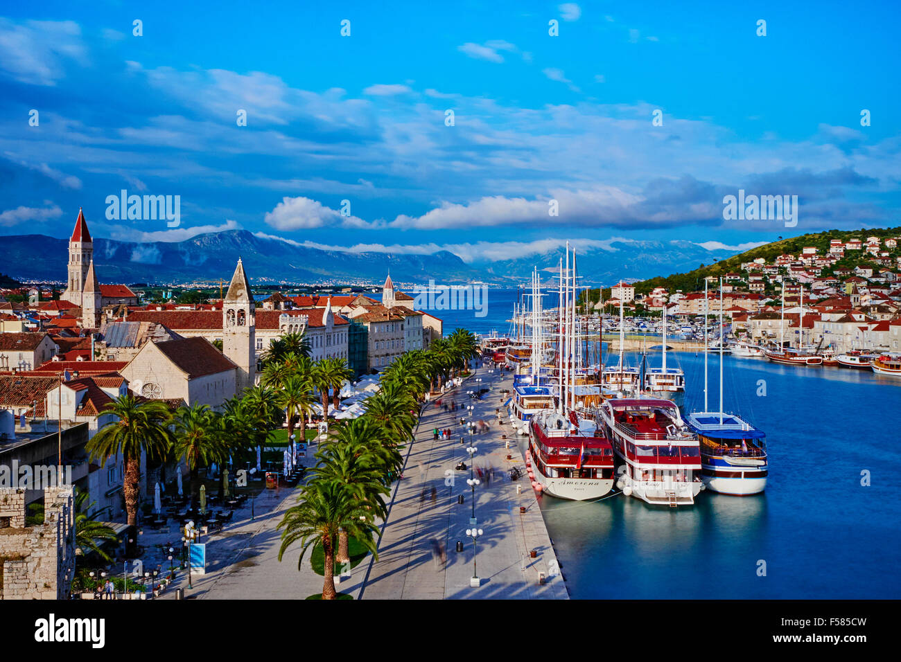 Croatia, Dalmatia, Trogir, Unesco world Heritage site Stock Photo