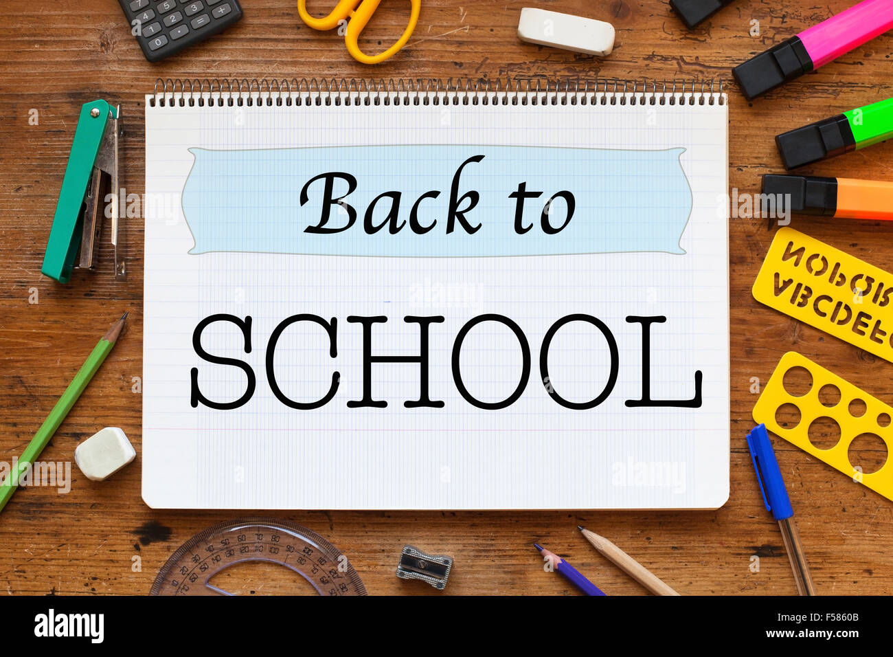 school background with place for text Stock Photo