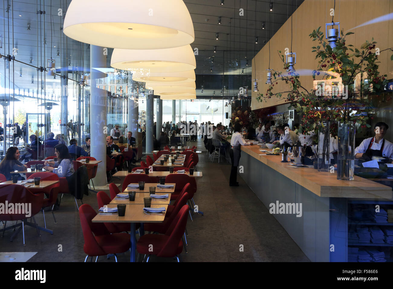Untitled restaurant of Whitney Museum of American Art Stock Photo