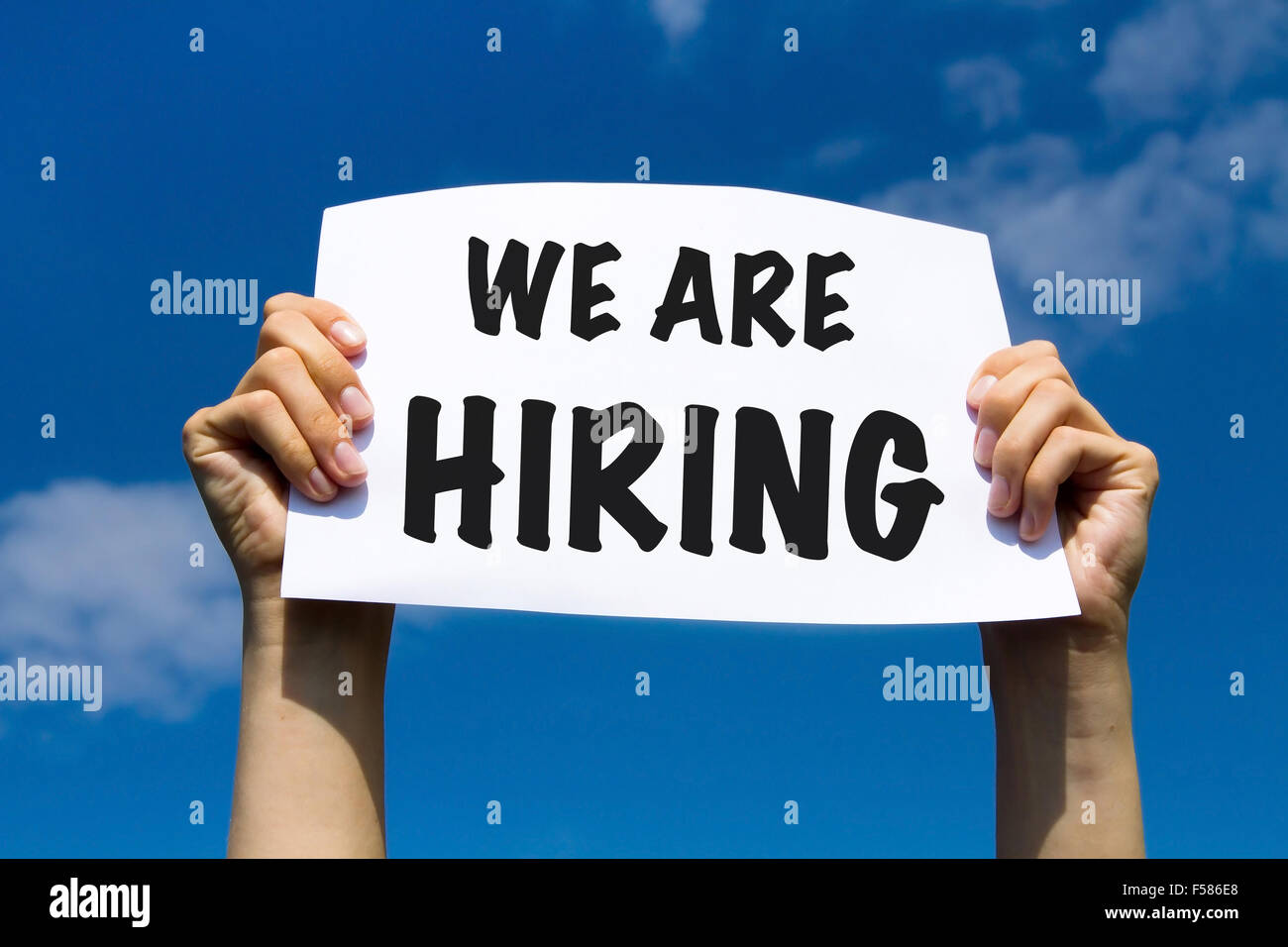 we are hiring - concept Stock Photo