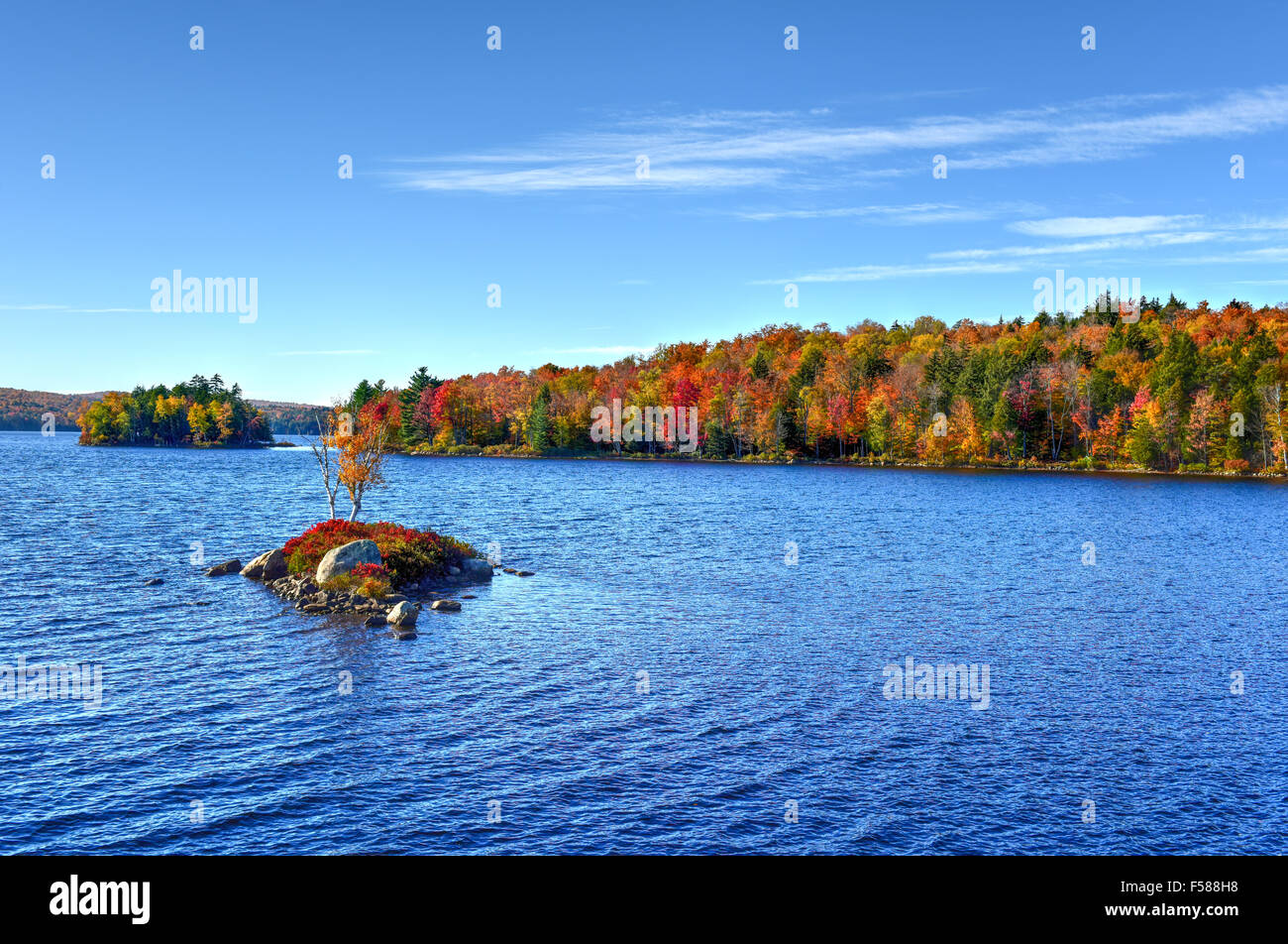 Adirondacks Peak Fall Foliage in Rock Island Bay, New York Stock Photo Alamy