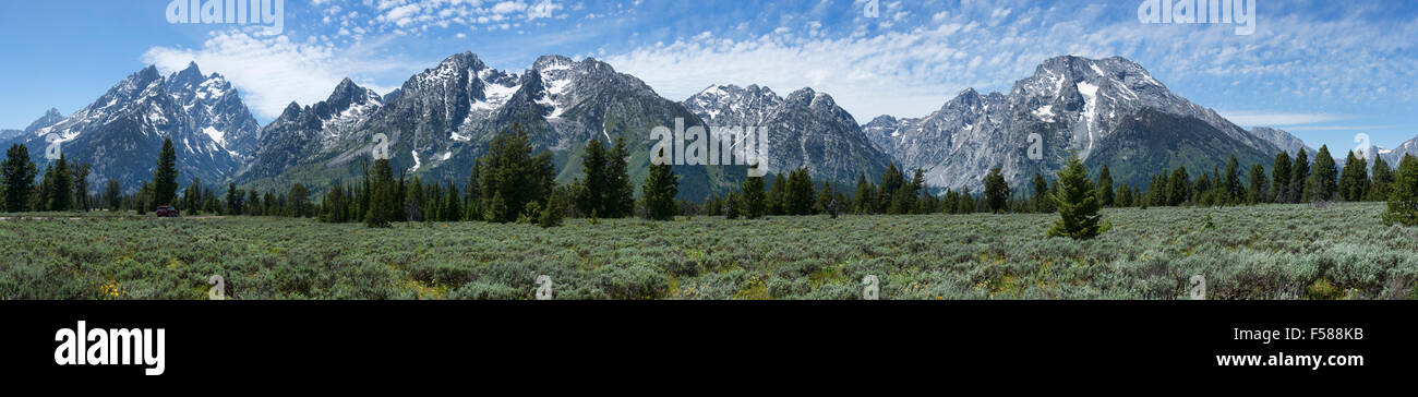 Grand Teton National Park mountain Wyoming Stock Photo