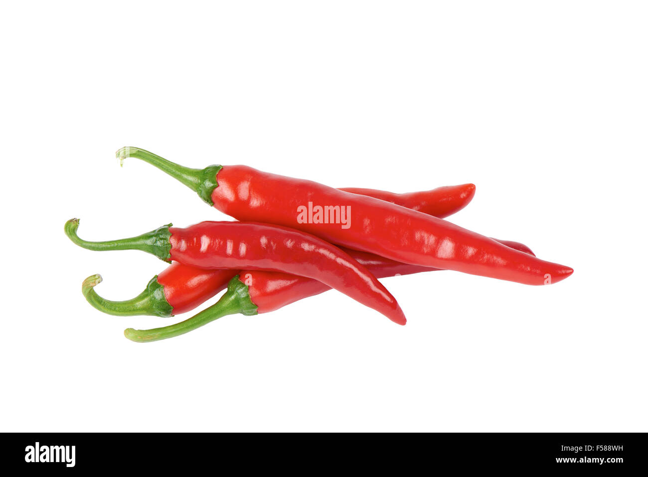 Korean red chili peppers, isolated on white Stock Photo Alamy