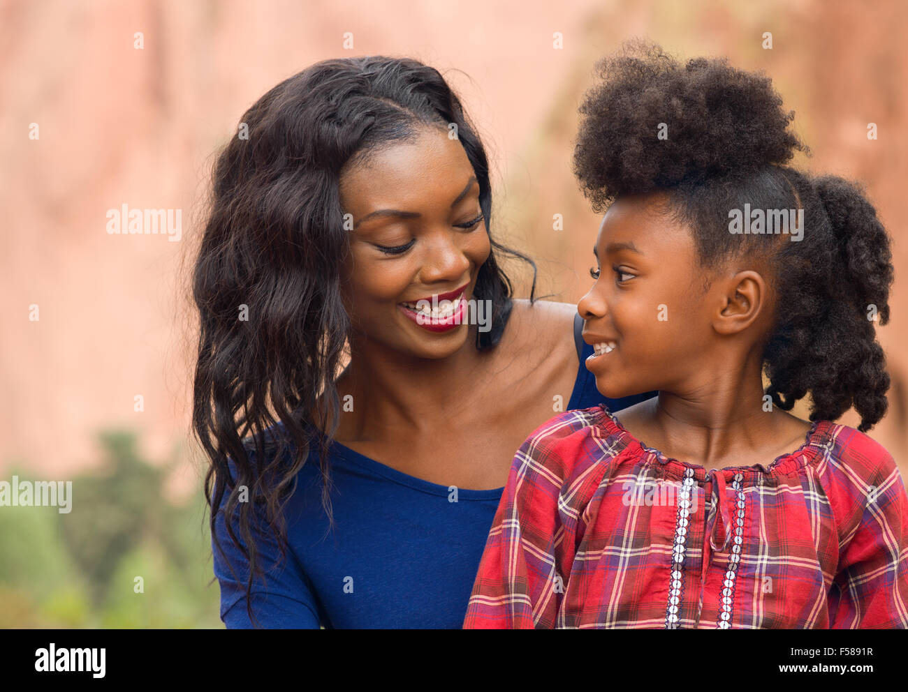 Happy Mother and Child spending time together Stock Photo