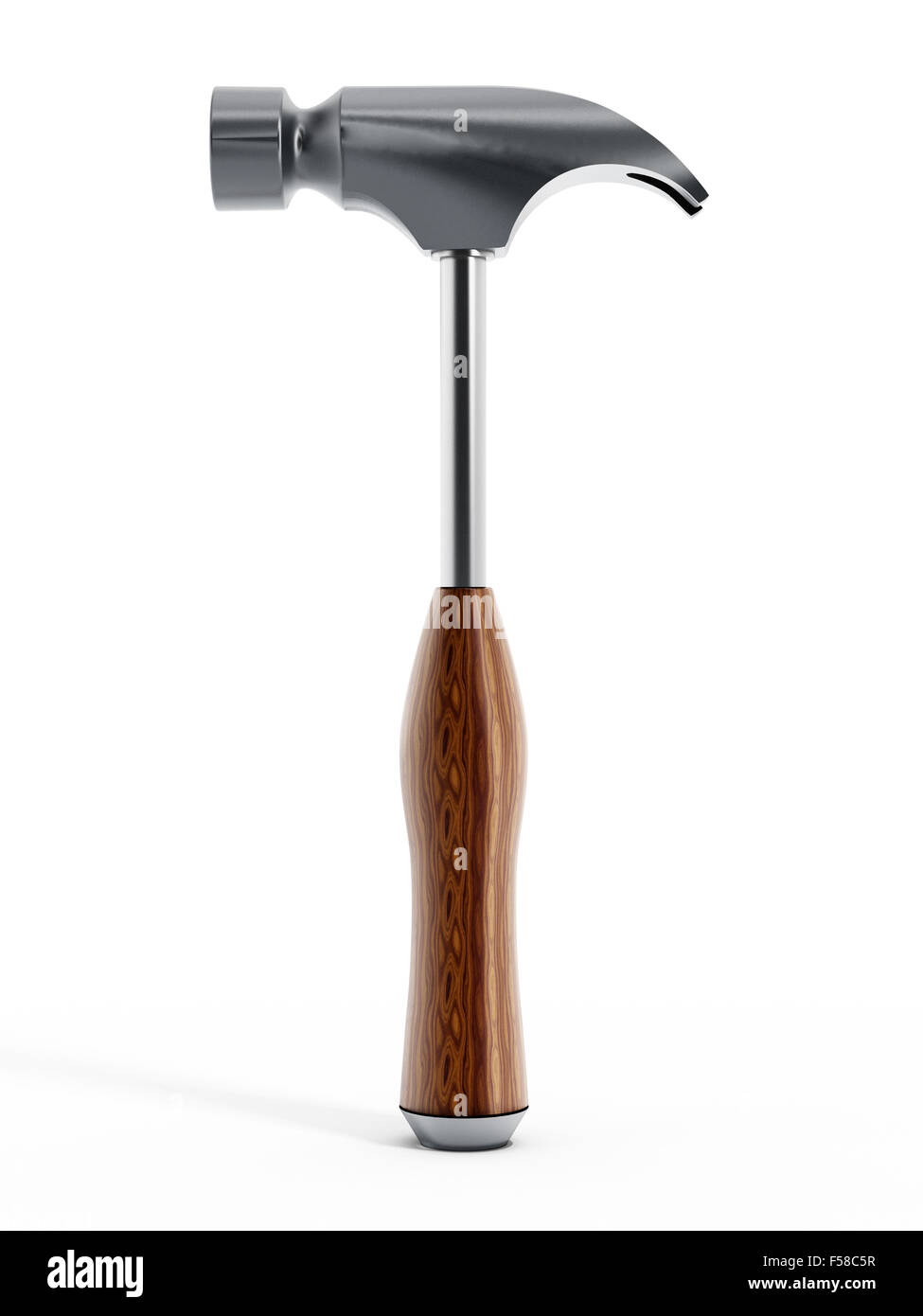 Isolated hammer with wooden handle Stock Photo Alamy