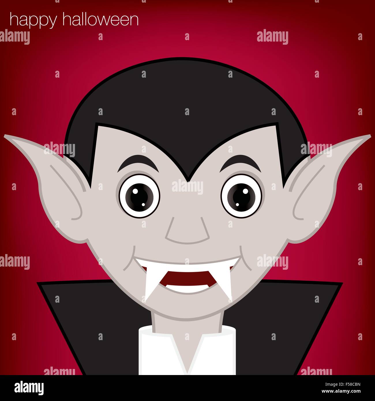 Halloween Vampire in vector format Stock Vector
