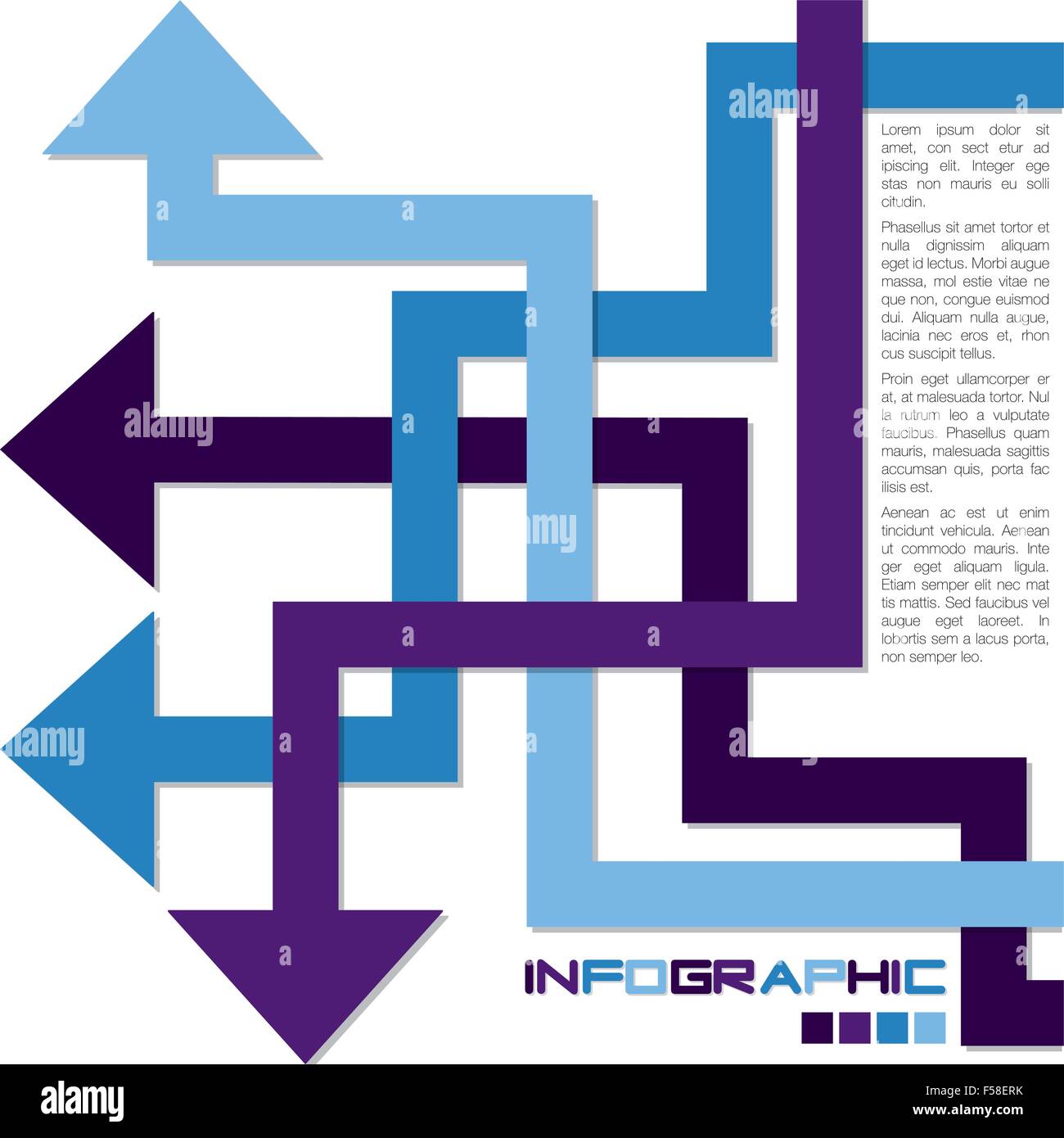 Bright infographic arrows in vector format Stock Vector Image & Art - Alamy