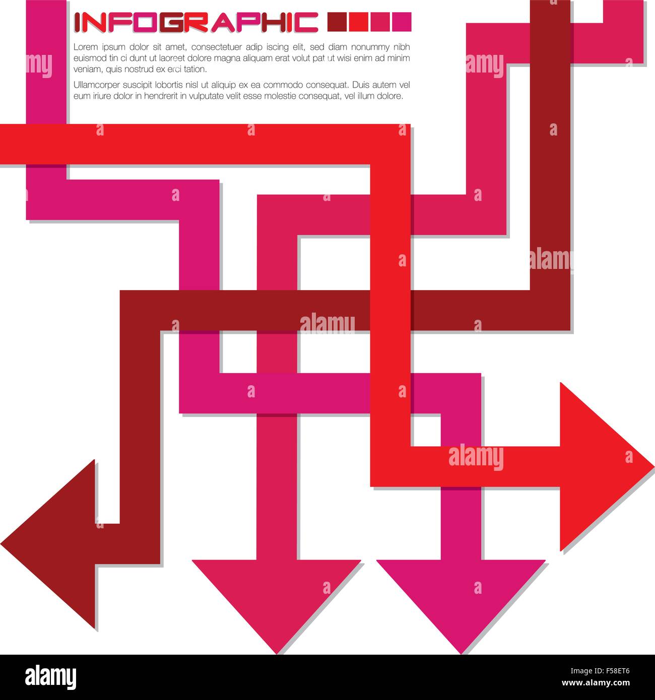 Bright infographic arrows in vector format Stock Vector Image & Art - Alamy