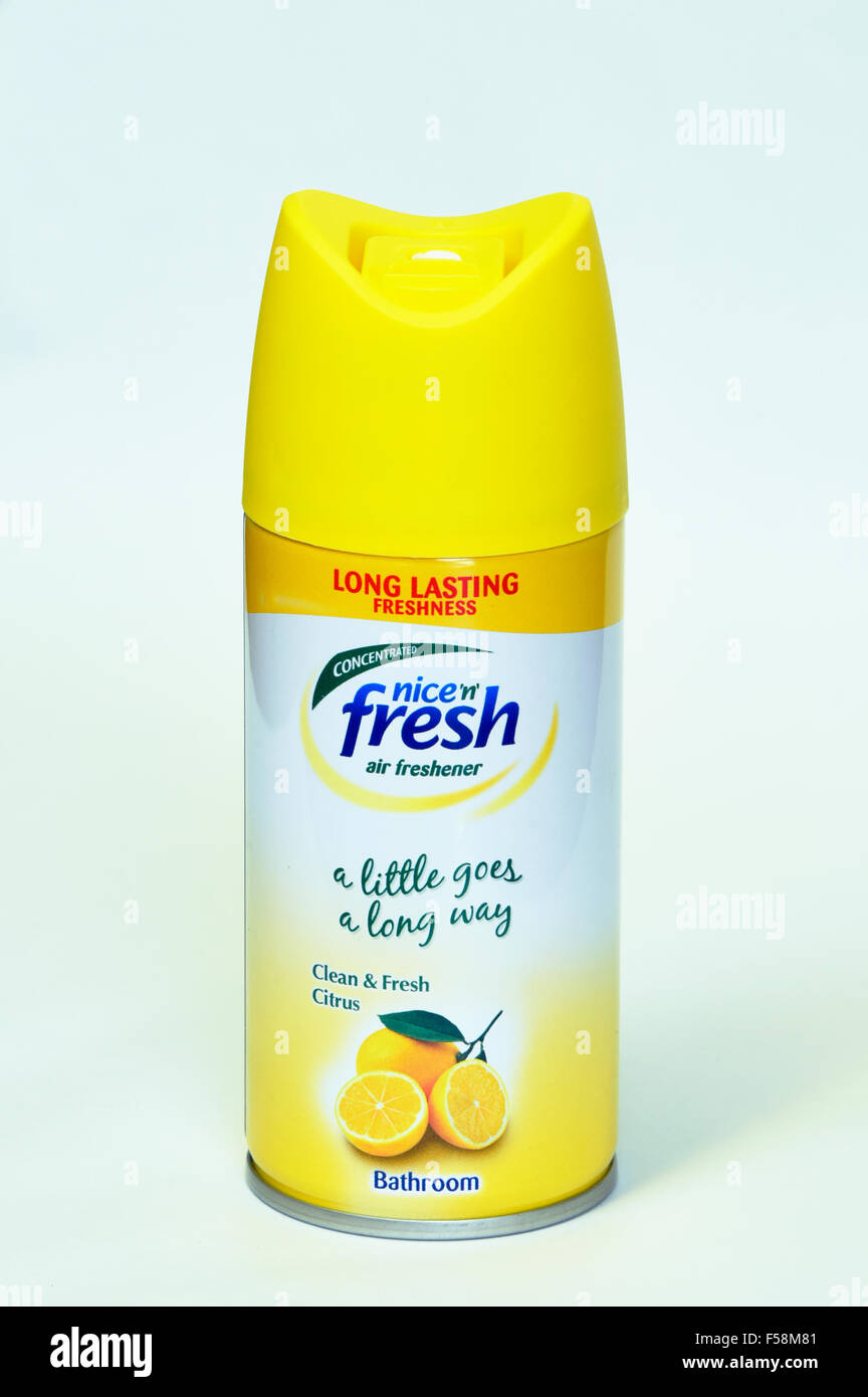 Nice 'n' Fresh Air Freshener Aerosol Stock Photo - Alamy