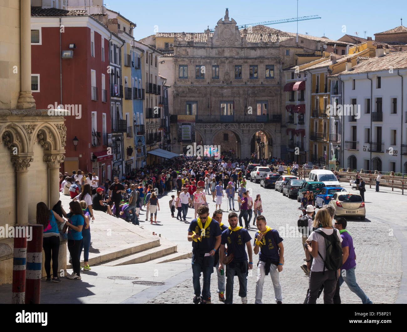 Cuenca town in Castilla-La Mancha, Spain, Europe Stock Photo