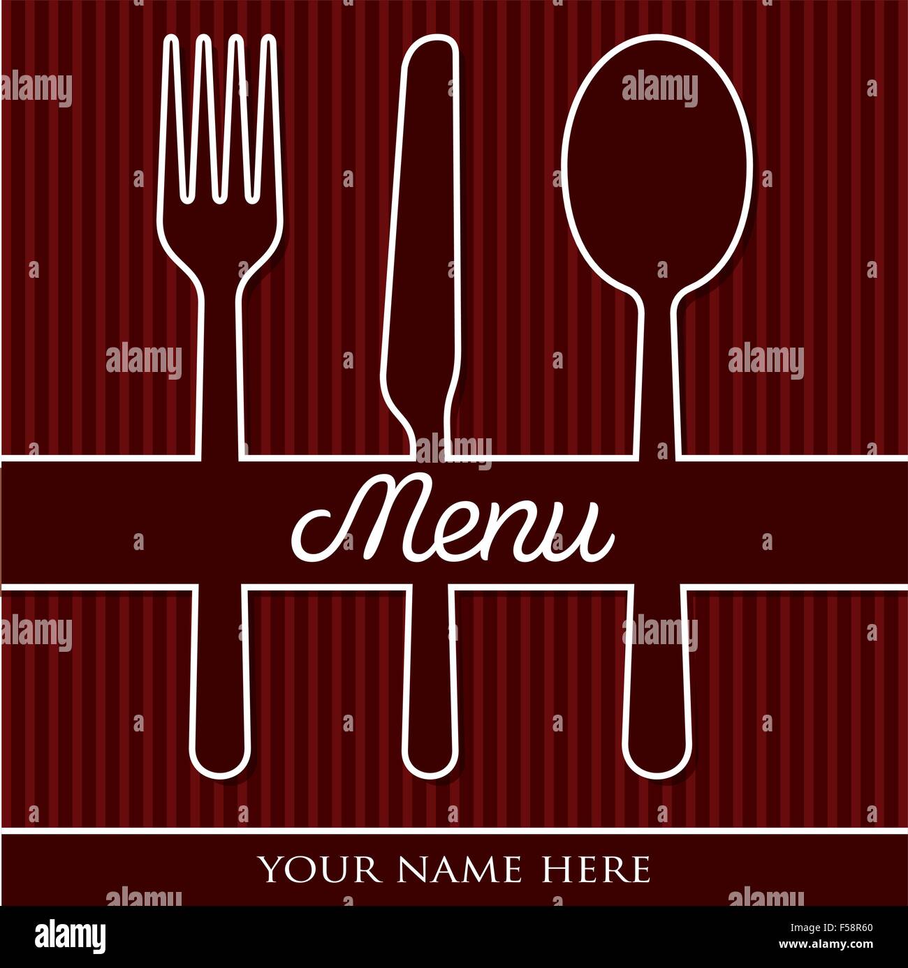 Restaurant Menu Cut Out Stock Vector Images - Alamy