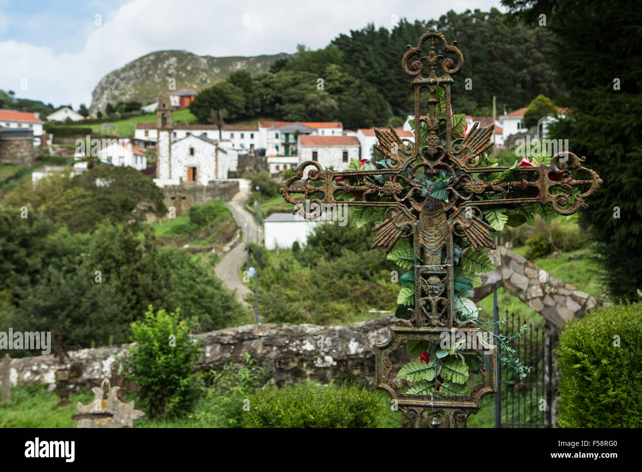 San Andres de Teixido, Galicia, Spain Stock Photo