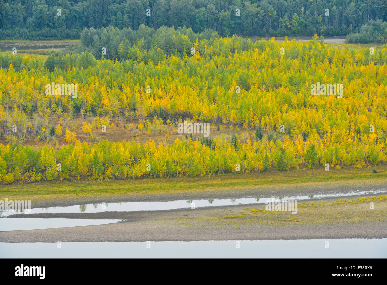 Overlooking farmland in the Peace River Valley, Highway 29 to Hudson's