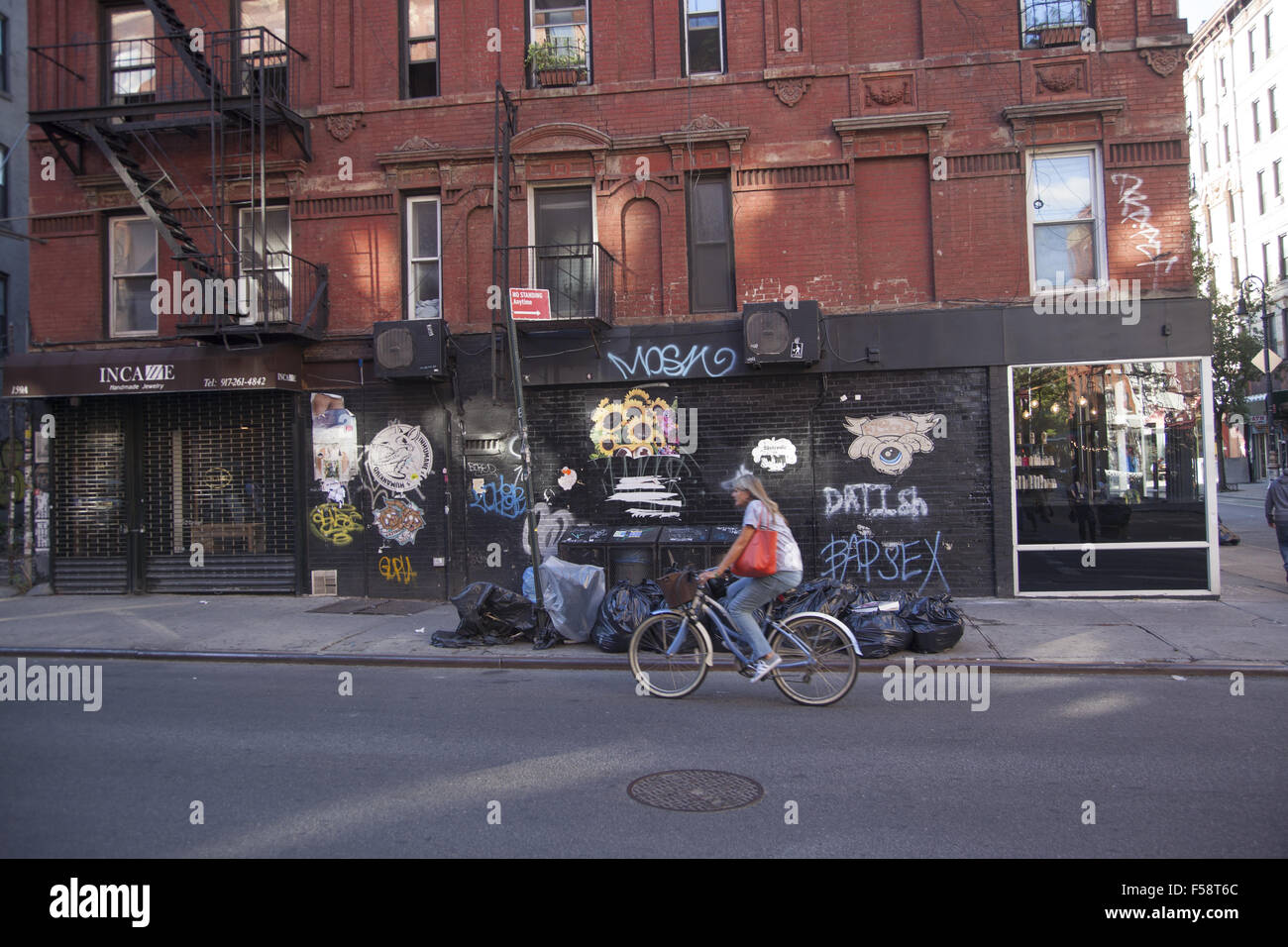 Ludlow Street at Stanton, Lower East Side, Manhattan, NYC Stock Photo