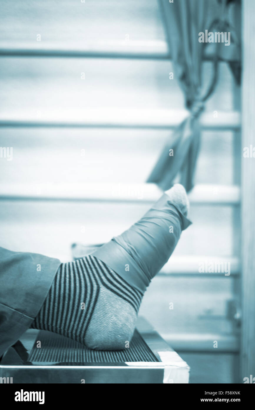 Electro stimulation used to treat pain, muscles injuries, strains and tension in hospital