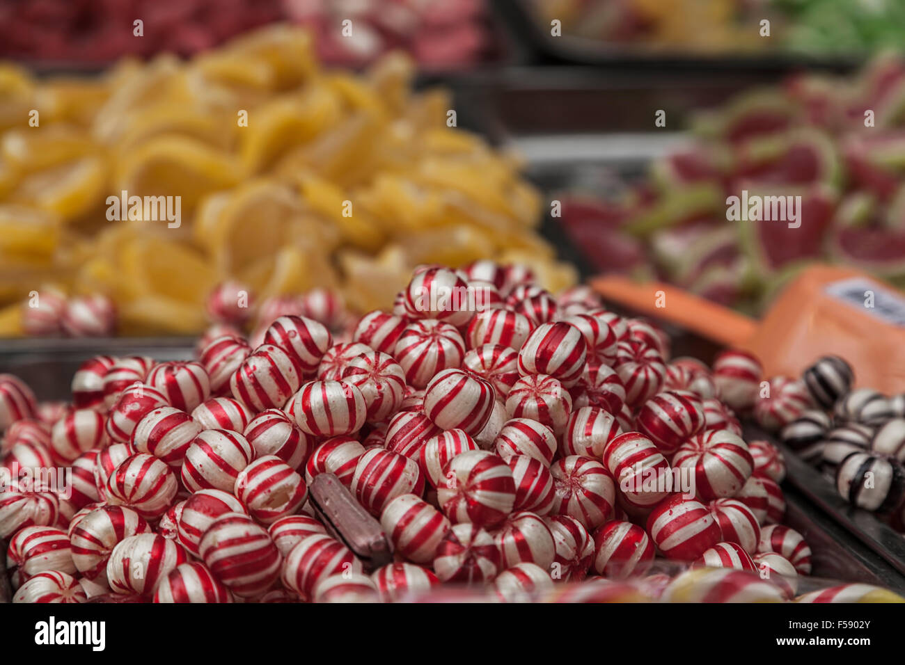 Colorful sweets and candies Stock Photo