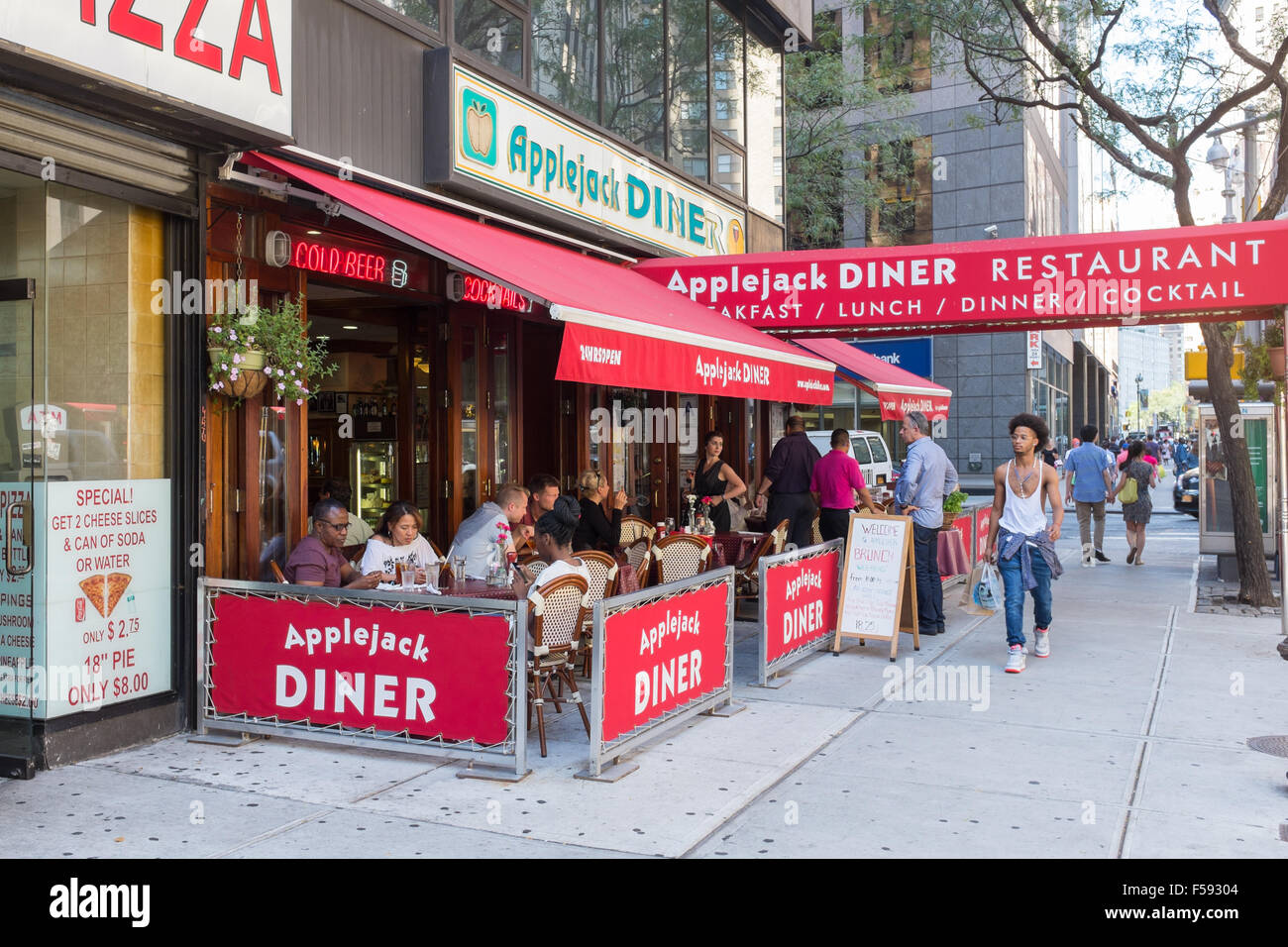 Applejack Diner in Broadway, New York Stock Photo