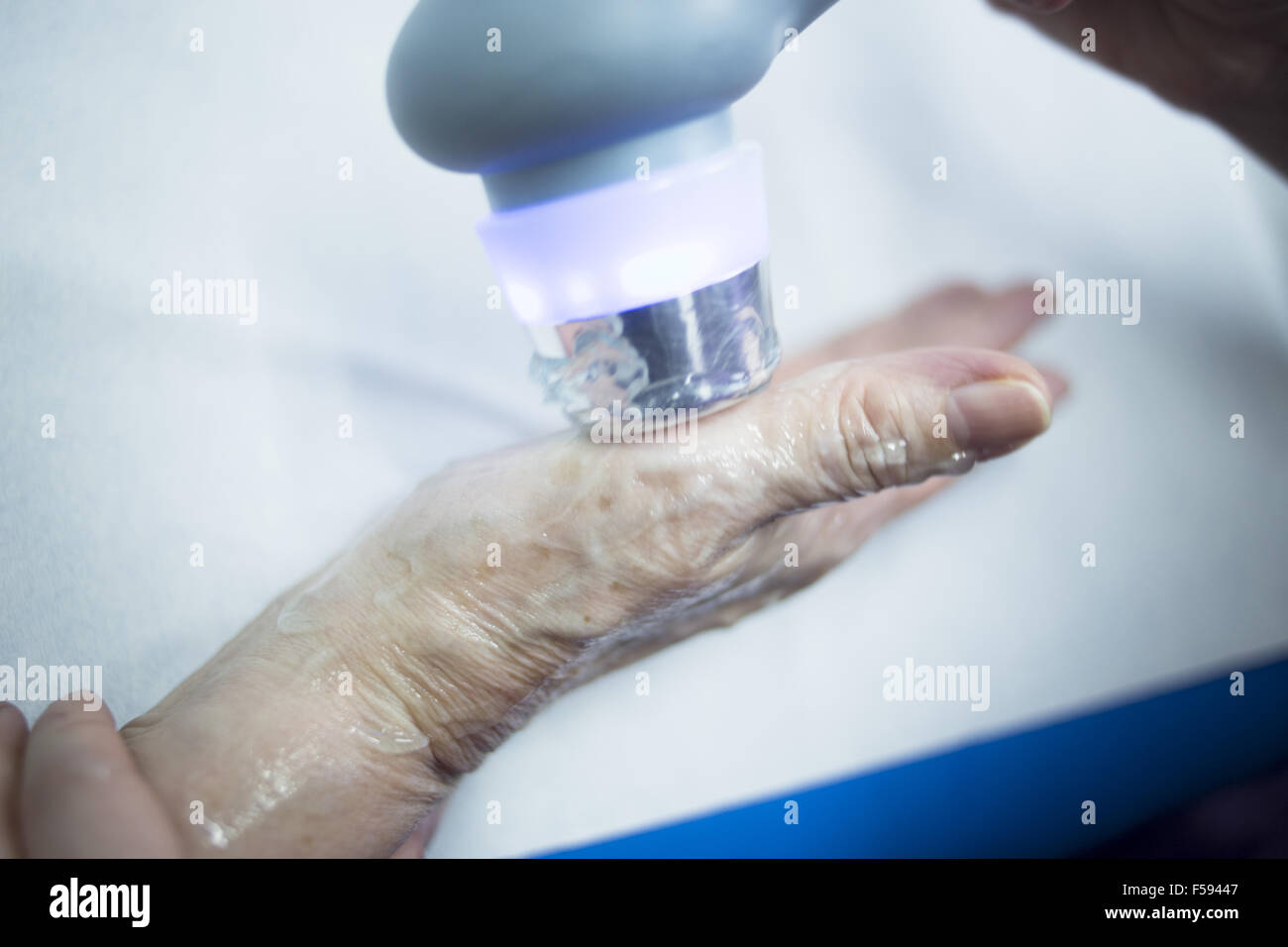 Electro stimulation used to treat pain, muscles injuries, strains and tension in hospital