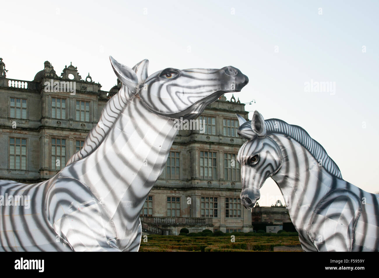 Elaborate Chinese lanterns on display for the 2014 Festival of Light at Longleat, Wiltshire, UK Stock Photo