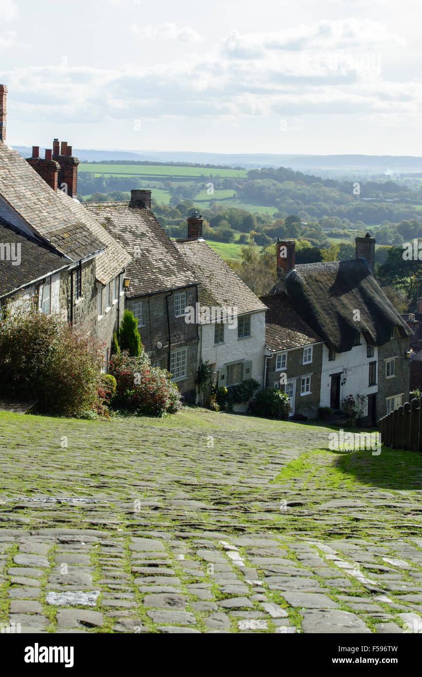 Gold Hill, Shaftesbury, Dorset, England, UK Stock Photo Alamy