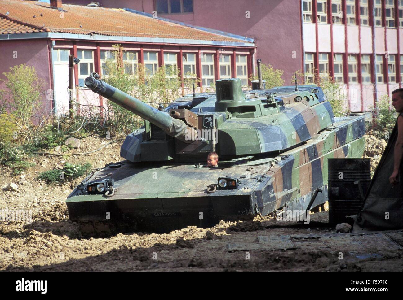 NATO intervention in Kosovo, July 2000, Leclerc tank of French army