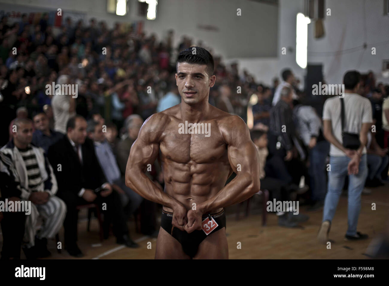 Gaza Bodybuilder Gaza City, Gaza Strip, Palestinian Territory. 30th Oct, 2015. A ...