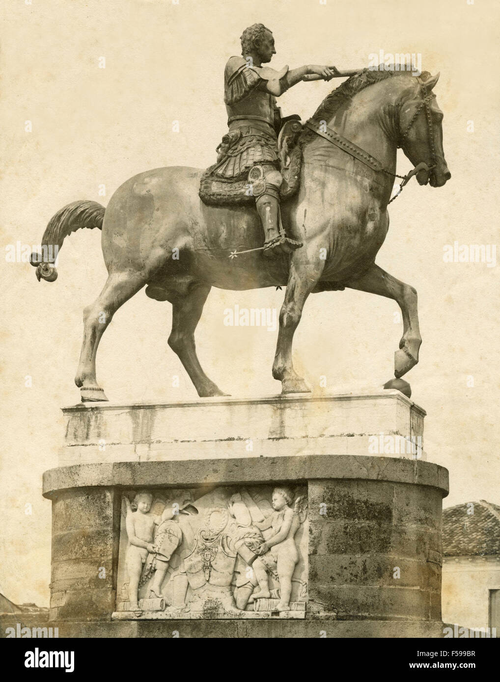 Monument to General Gattamelata, Padua, Italy Stock Photo