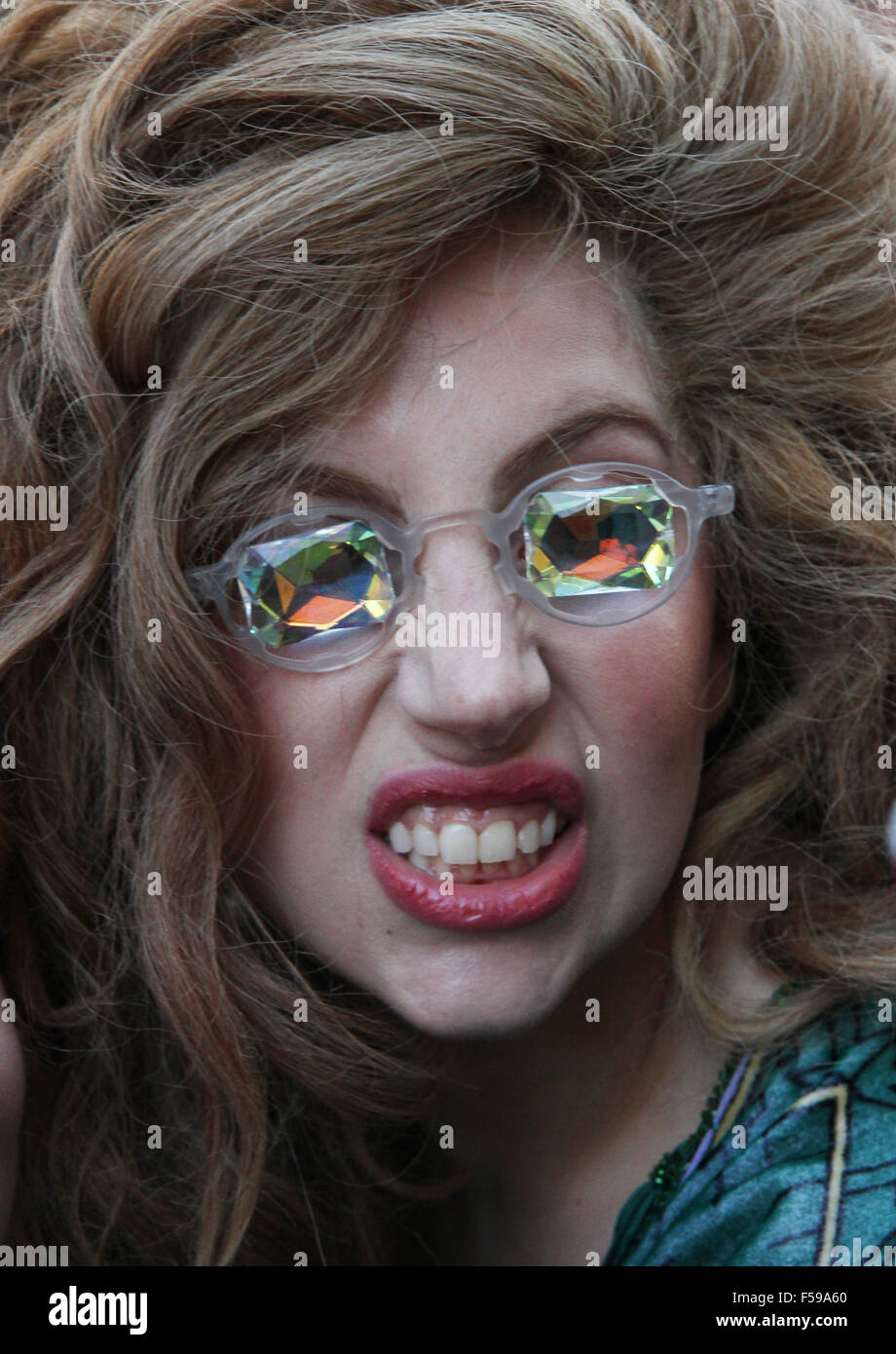 Lady Gaga seen leaving her hotel on December 8, 2013 in London, England. Stock Photo