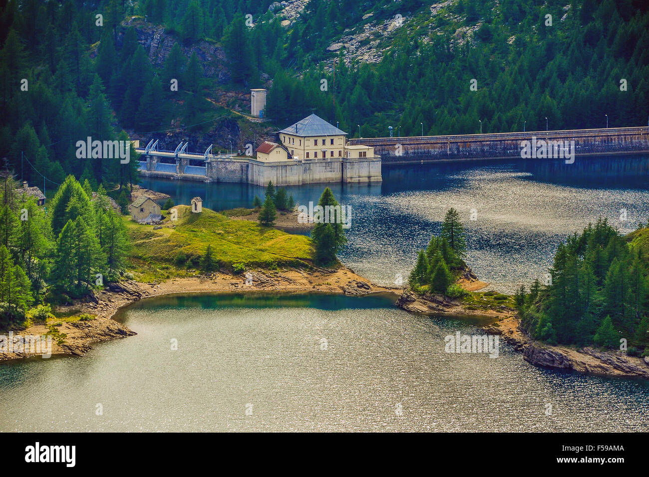 Italy Piedmont Alpe Devero Natural Park Lake of Devero Stock Photo - Alamy