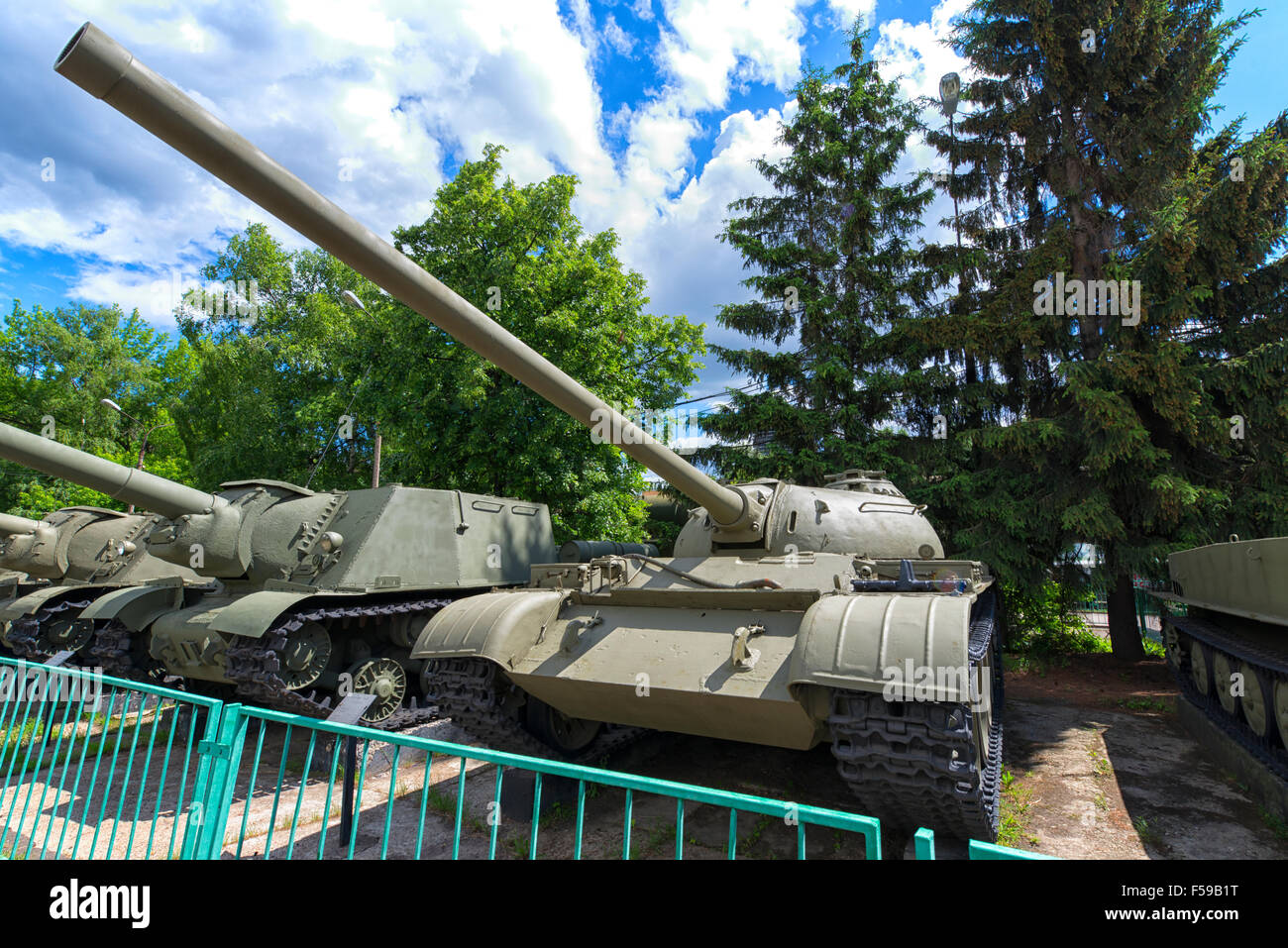 T-54 Main Battle Tank at Russian Army Museum in Moscow, Russia Stock Photo