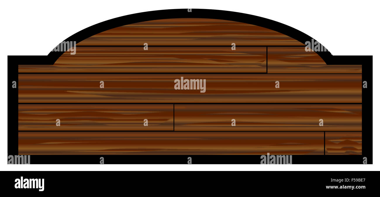 Blank stylish wooden store sign over a white background Stock Photo - Alamy