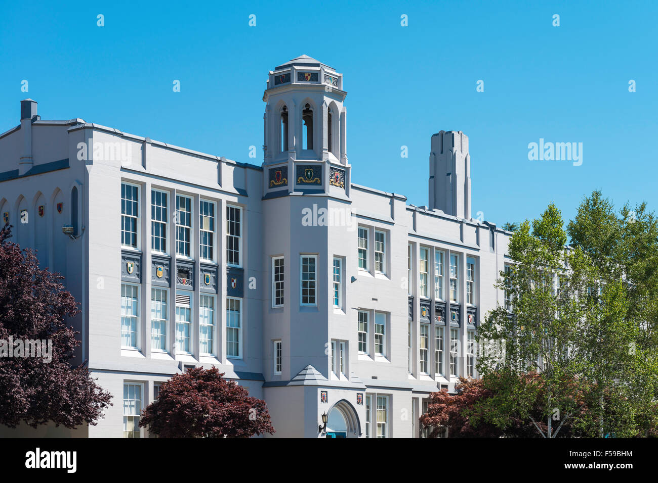 Point Grey Secondary School (1929), located in the Kerrisdale and