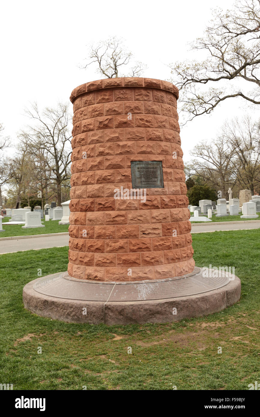 Lockerbie Pan Am Flight PA103 Memorial Arlington Cemetery Stock Photo