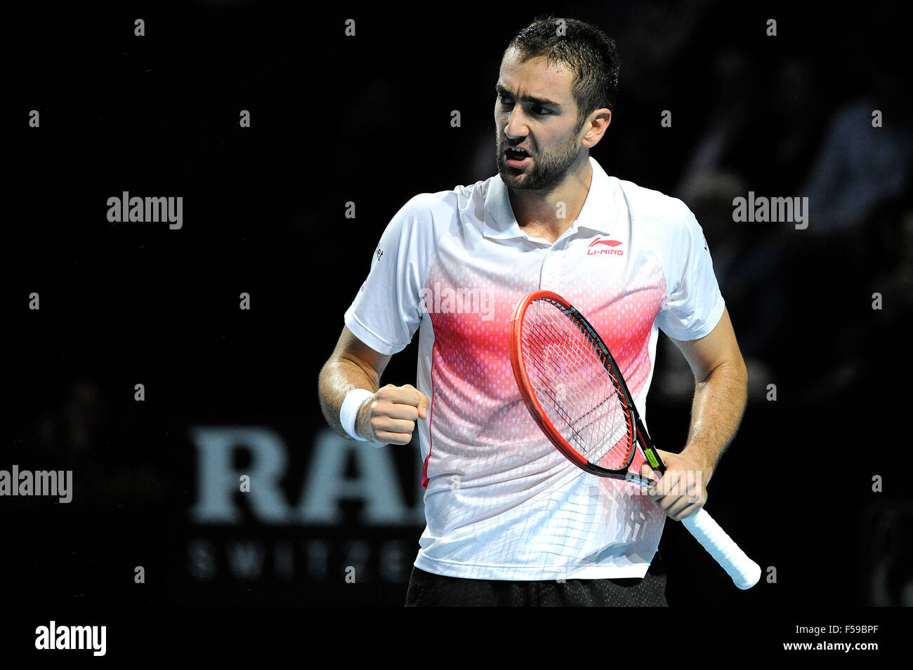 Basel, Switzerland. 30th Oct, 2015. Basel Swiss Indoor Tennis