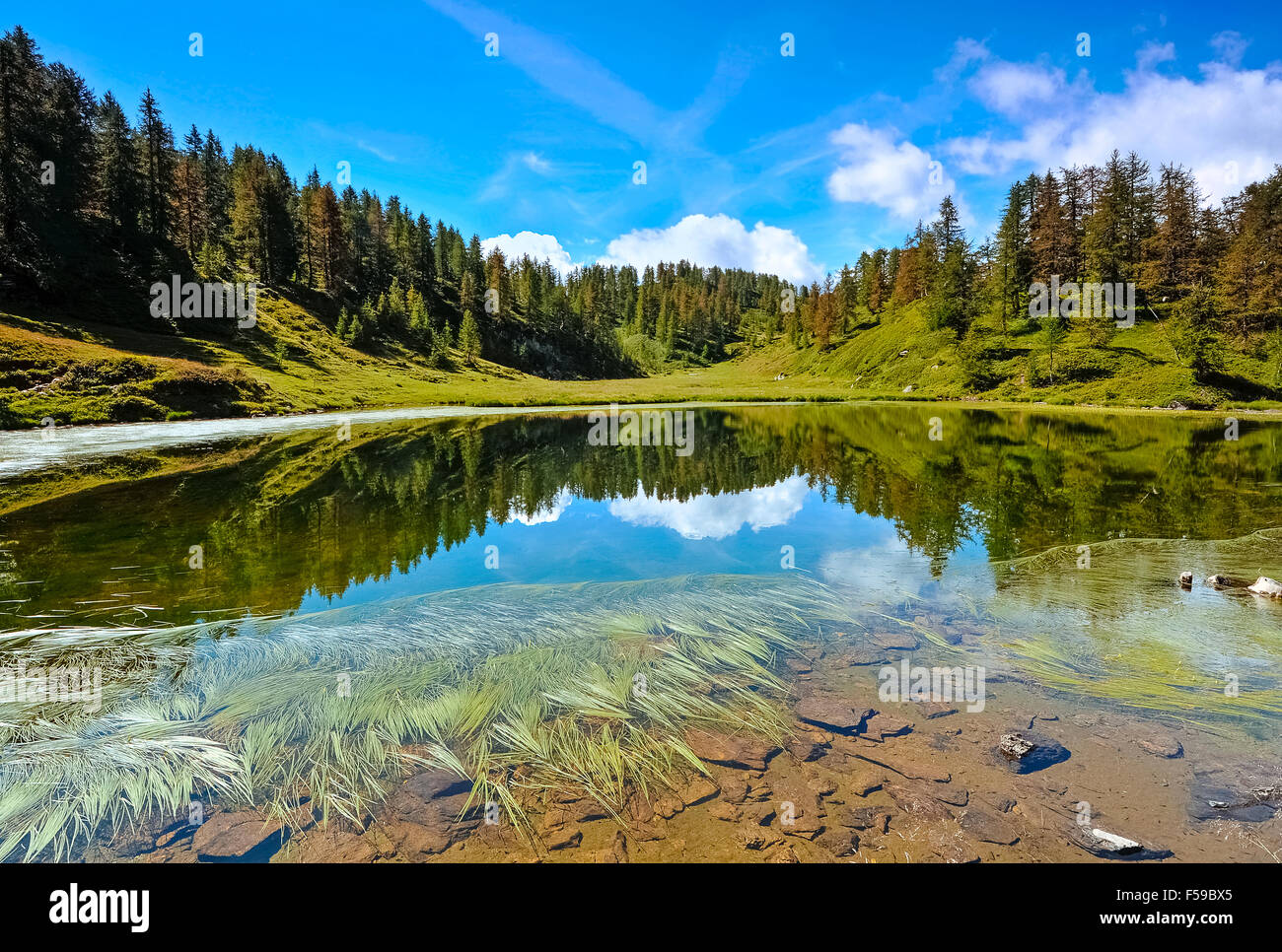 Italy, Piedmont, Alpe Devero natural Park Sangiatto lake Stock Photo ...