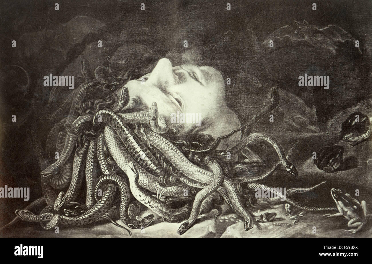 Leonardo da Vinci, Head of Medusa Stock Photo - Alamy