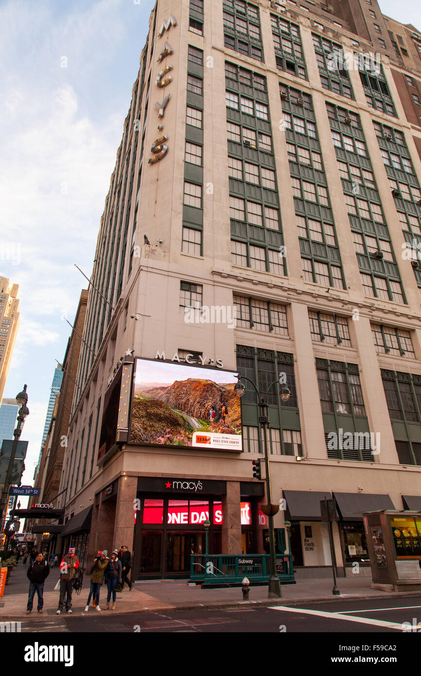 Macy's department store, Manhattan, New York City, United States of America. Stock Photo