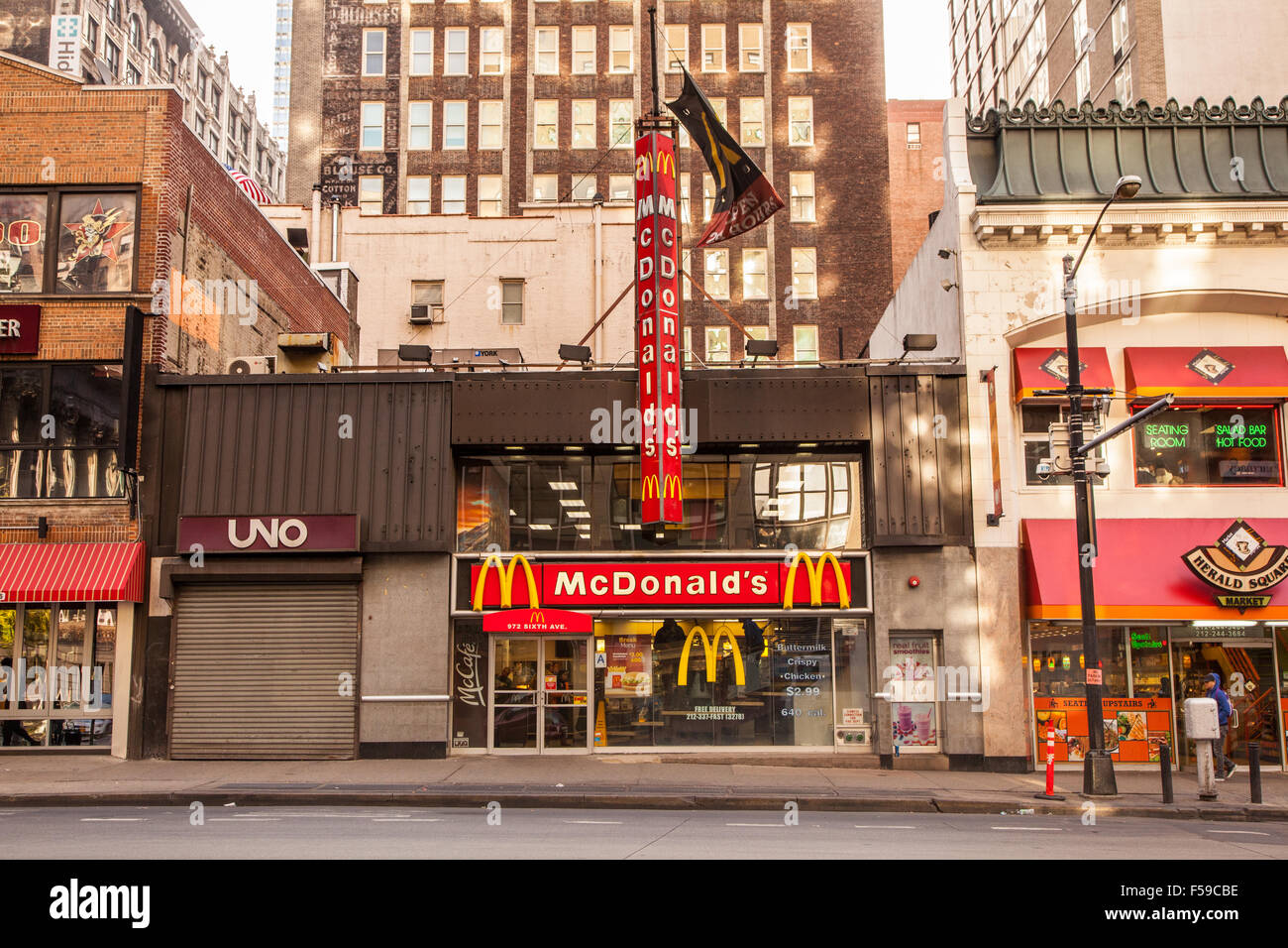 McDonald's 974 6th Ave New York City, United States of America Stock