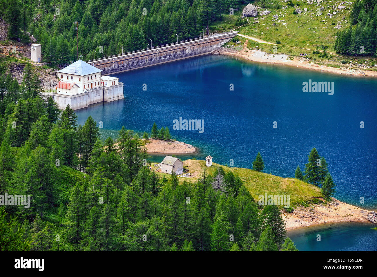 Italy Piedmont Alpe Devero Natural Park Lake of Devero Stock Photo - Alamy