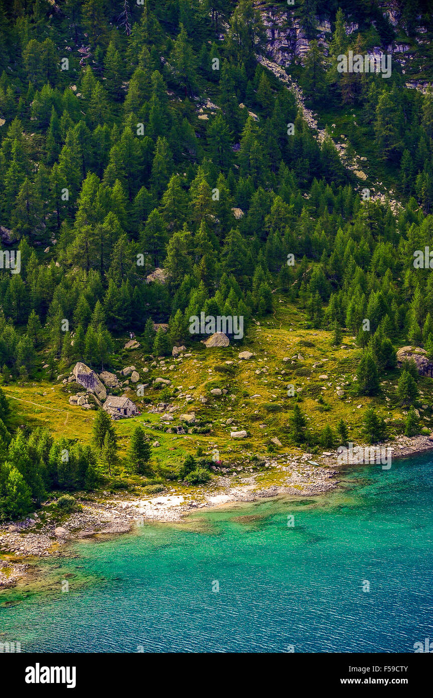 Italy Piedmont Alpe Devero Natural Park Lake of Devero Stock Photo - Alamy