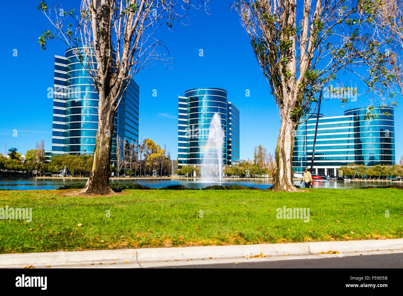 Oracle headquarters in Redwood City California USA Stock Photo