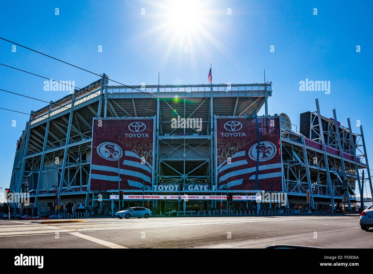 Levi Stadium Home of the San Francisco 49ers football team in Santa Clara California home of the 2016 Superbowl 50 Stock Photo