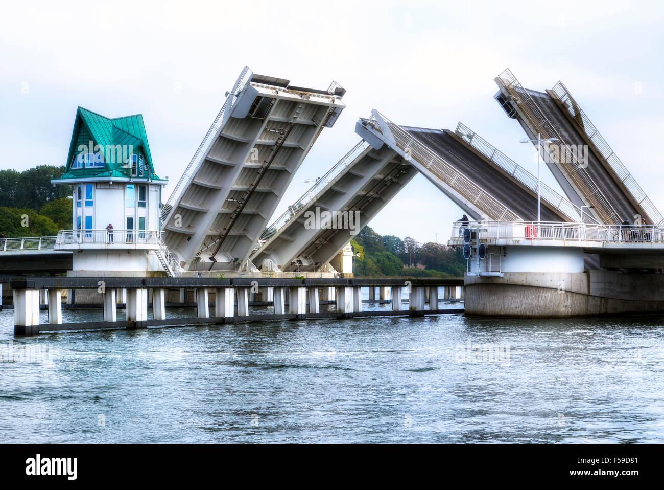 Kappeln, Schlei bridge, Schleswig-Holstein, Germany Stock Photo