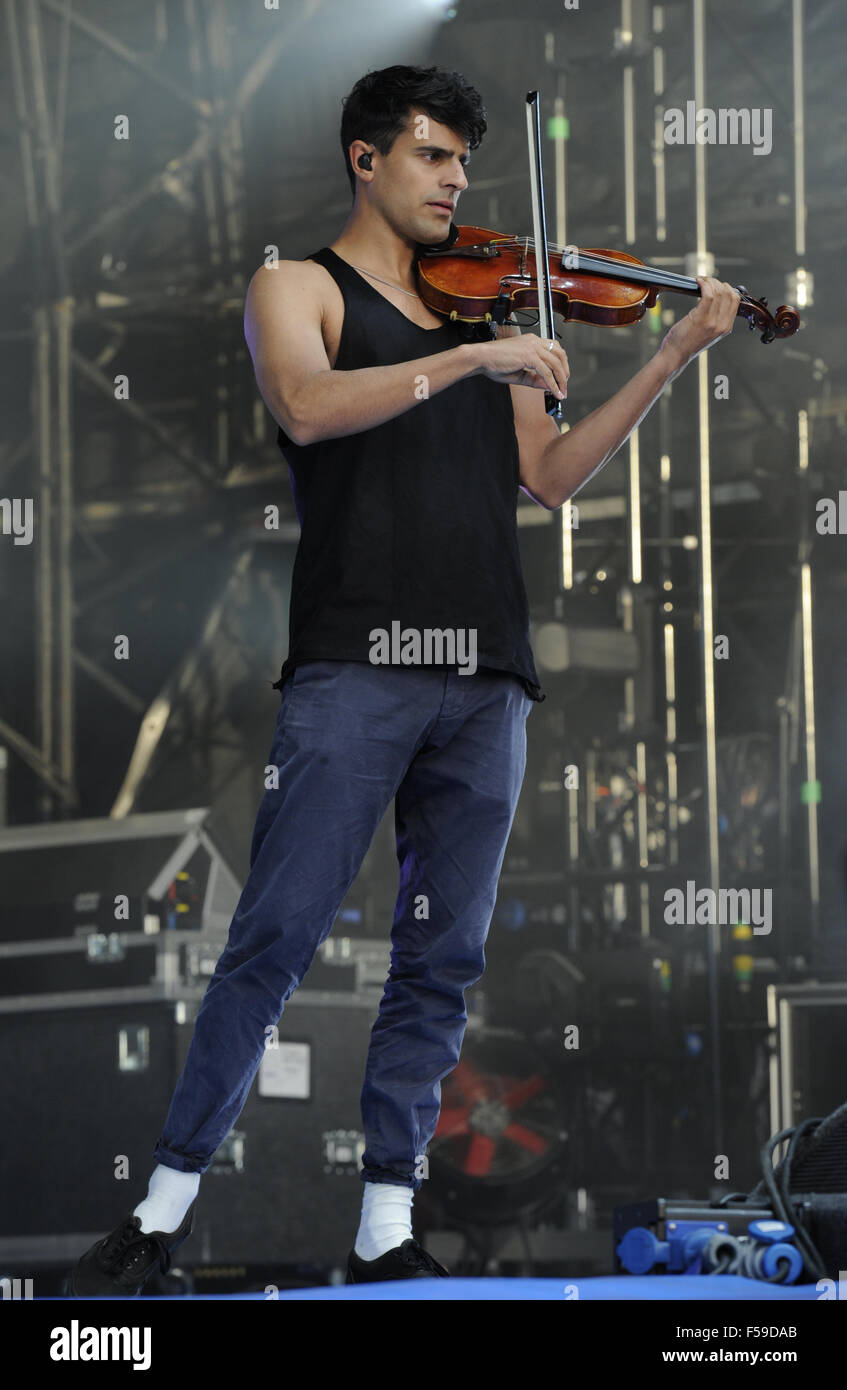 Clean Bandit perform at Fusion Festival 2015 - Saturday Featuring: Clean  Bandit, Neil Milan Where: Birmingham, United Kingdom When: 29 Aug 2015 C  Stock Photo - Alamy