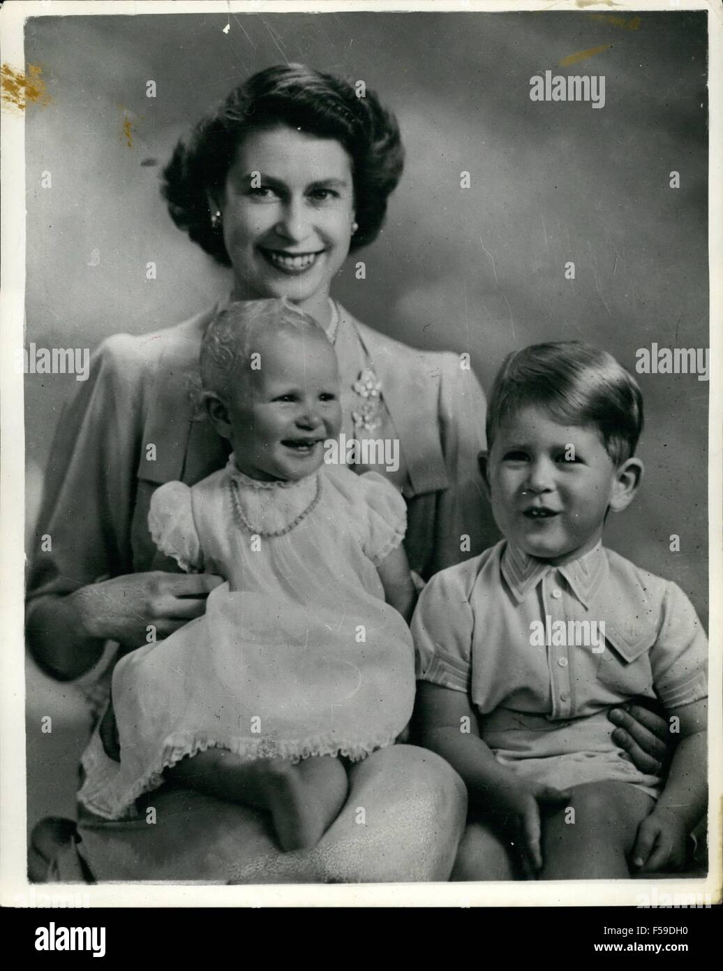 1927 - Study of Princess Elizabeth and her two children, Prince ...